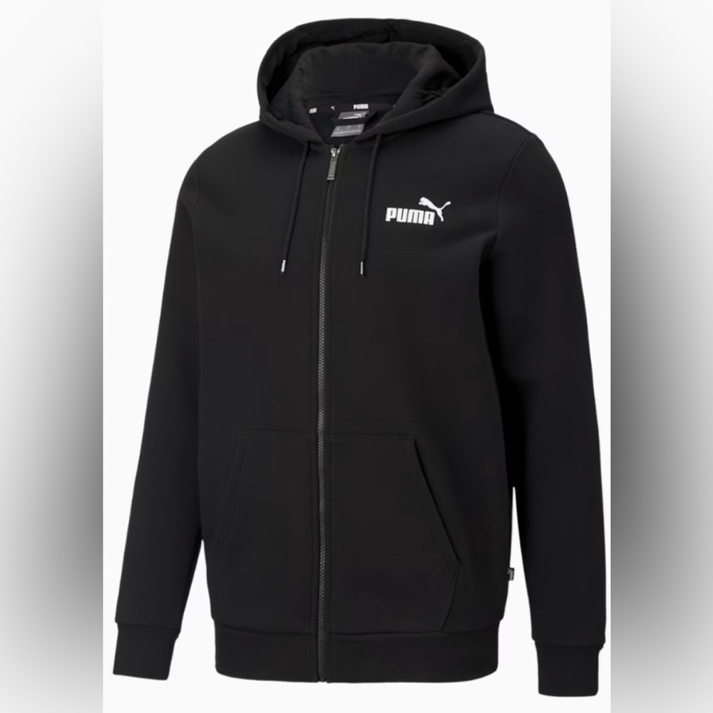 PUMA CHARCOAL Zip-Up Hoodie XXL embroidered Logo